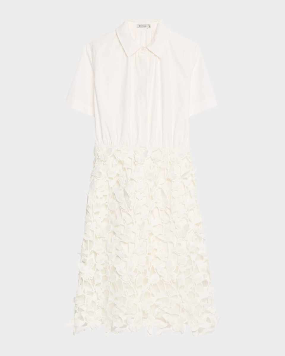 Colette Short-Sleeve Combo Dress